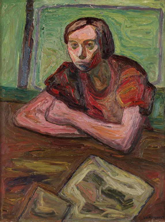 Evert Lundquist, Kvinna mot grönt.