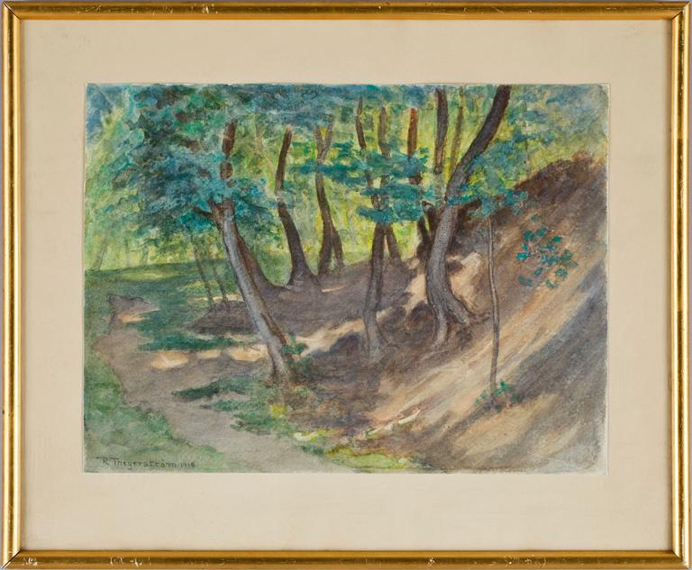 ROBERT THEGERSTRÖM, akvarell, sign o dat 1918.