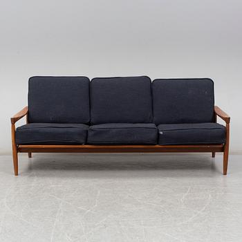 ERIK WØRTS, a 'Kolding' walnut sofa from IKEA, 1960's.