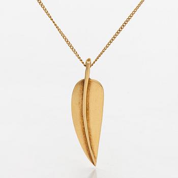 Tiffany & Co, halsband med hänge "Leaf" , 18K guld.