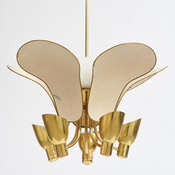 Carl-Axel Acking, a rare ceiling lamp model 982, Bröderna Malmströms Metallvarufabrik, Malmö, 1950s.