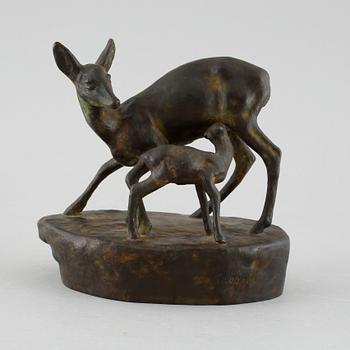 ARVID KNÖPPEL, sculpture, bronze, signed.