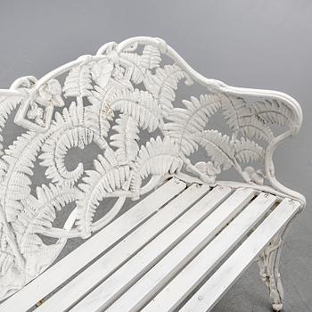 A painted metal garden sofa second half of the 20th century.