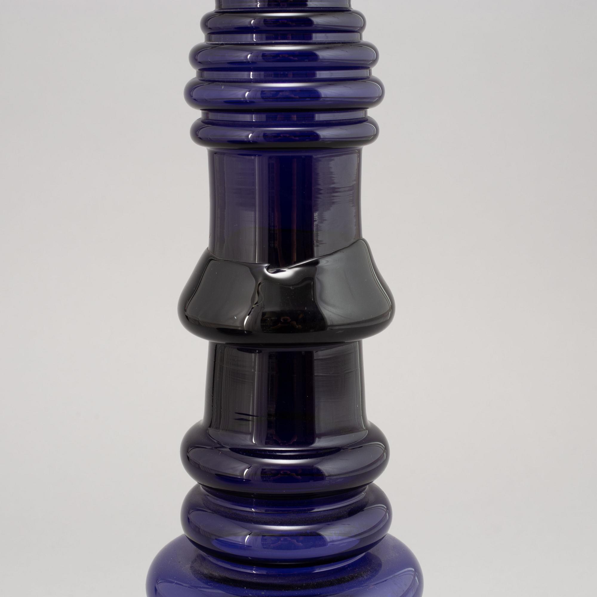 Oiva Toikka, a glass candlestick, Nuutajärvi, Notsjö, Finland.