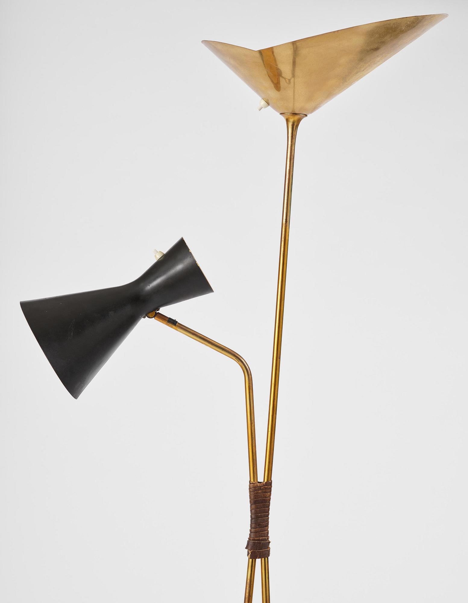 Asea, a Swedish Modern floor lamp model "E1781", Västerås, 1950s.
