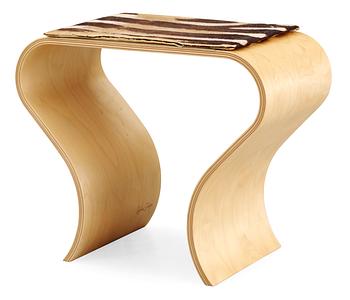 40. A Caroline Schlyter birch plywood stool 'Tip',