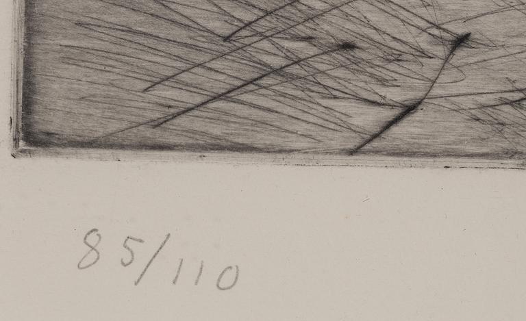 Evert Lundquist, "Vid fönstret (Genom porten)".