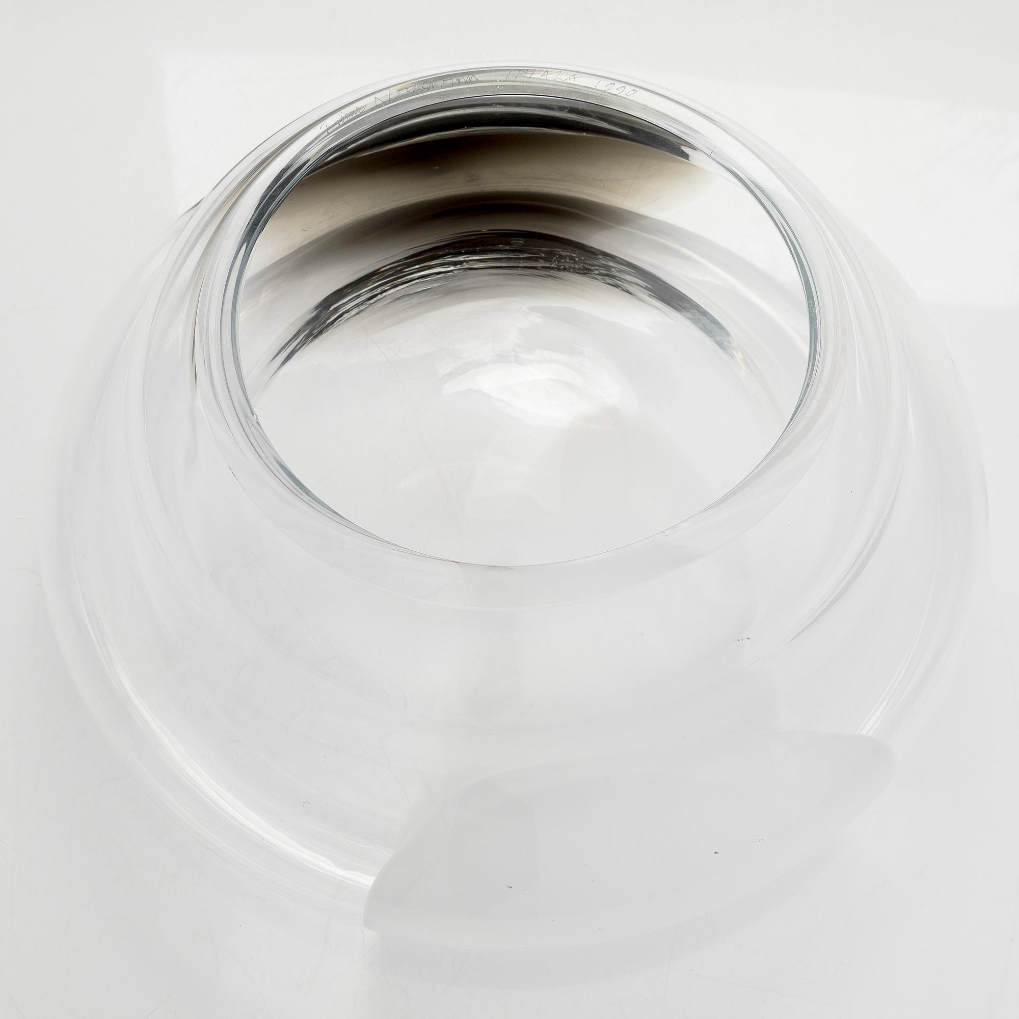 Tiina Nordström, an art glass signed Tiina Nordström, Iittala 1990.