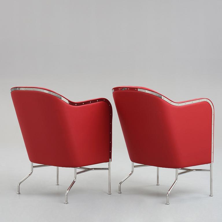 Mats Theselius, a pair of "Star" easy chairs for Källemo, Sweden post 2009.