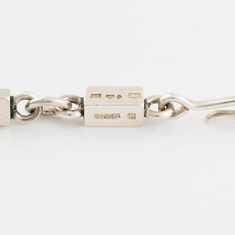 Wiwen Nilsson, collier, sterlingsilver, stavkedja och ring.