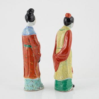 Figuriner, 6 st, porslin, Kina, 1900-tal.