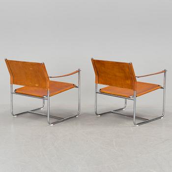 A pair of"Amiral" easy chairs design KArin Mobring for IKEA, 1970s.