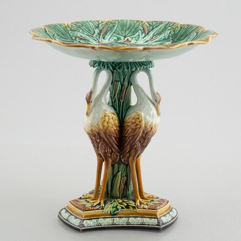 A majolica bowl, Gustavsberg, circa 1900.