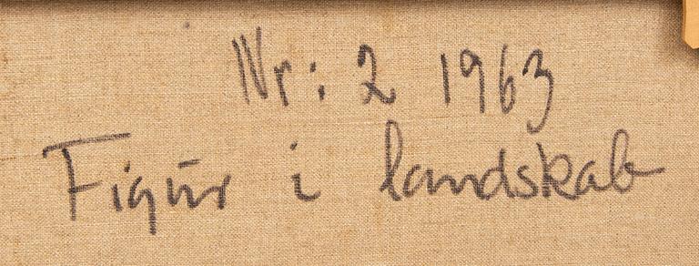 Poul Janus Ipsen, oil on canvas signed and dated 1963.