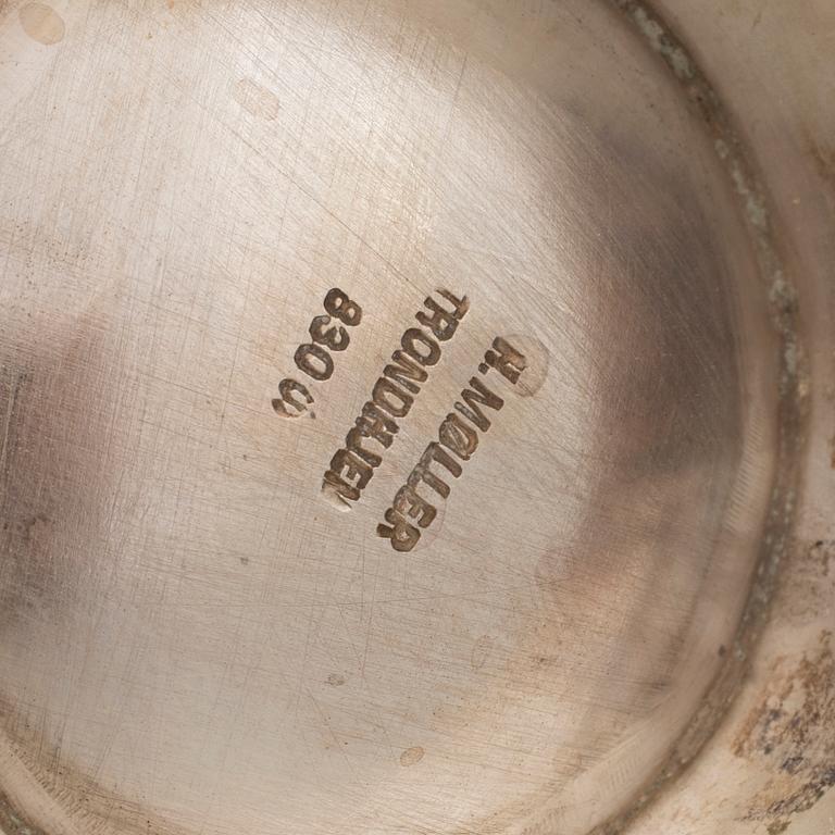 A 4 p, Silverware, including H Moller, Trondheim, Norway, 20th century.