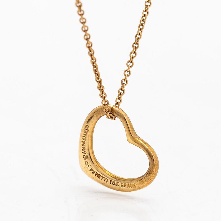 Tiffany & Co, Elsa Peretti, halsband, "Open Heart", 18K guld.