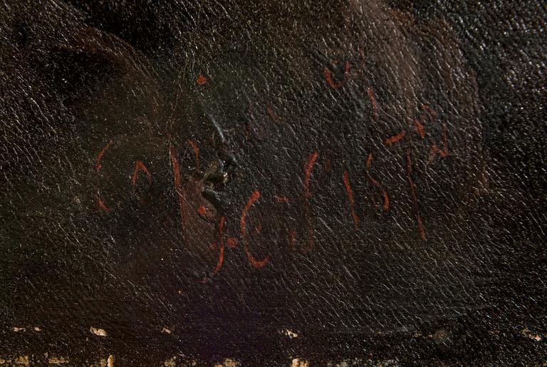 OKÄND KONSTNÄR 1800-TAL, Dusseldorfskolan, olja på duk, otydligt signerad.