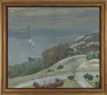 Hjalmar Grahn, Vintervy med Stockholms stadshus.