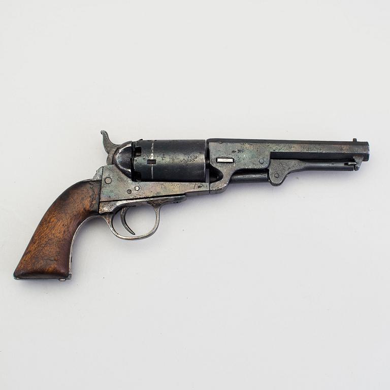 A belgian Colt Pocket copy percussion revolver mid 19th century.