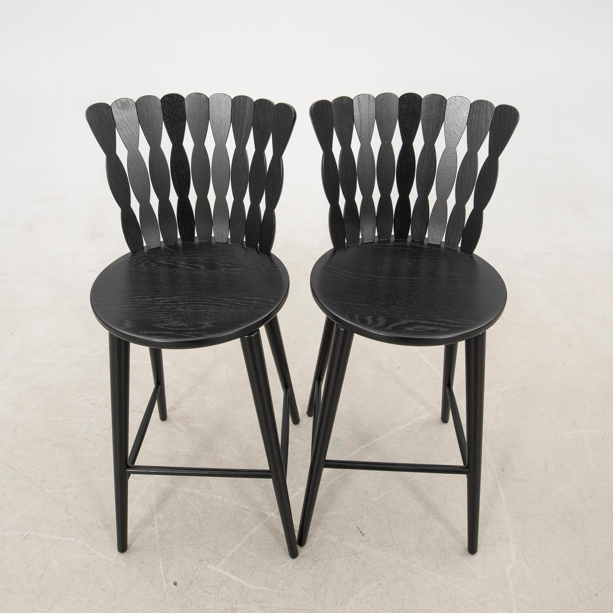 Lisa Hilland, Barstools a pair "Spira" for Mylhta 2000s.