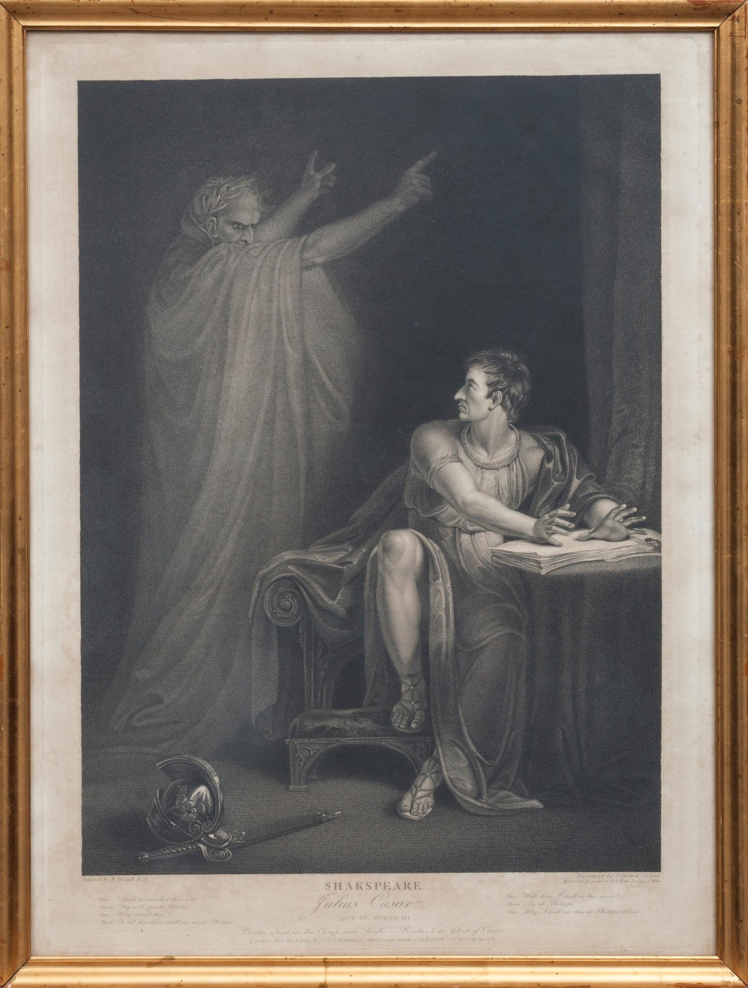 EDWARD SCRIVEN, gravyr. Efter Richard Westall, 1800-tal.