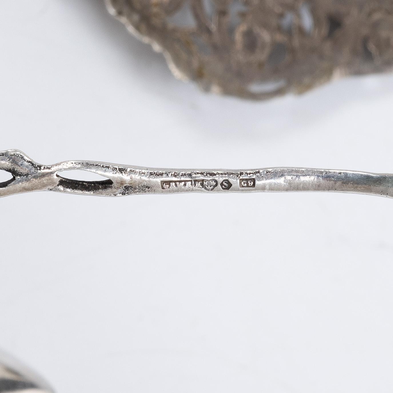 A 26-piece 'Rosen' silver dessert flatware-service, including mark of GEWE, Malmö 1967.