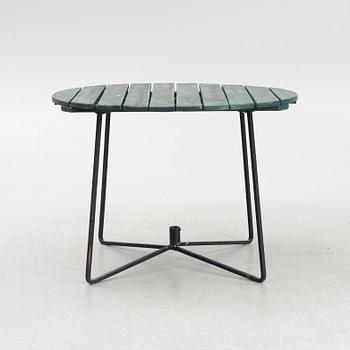 A garden table with five chairs, Grythyttan, Sweden, second half of the 20th century.