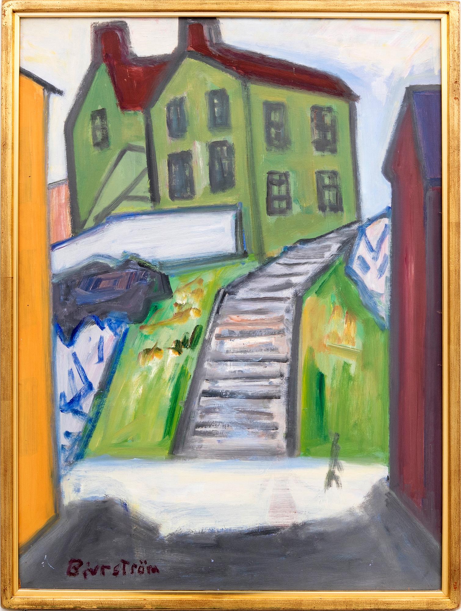 Tor Bjurström, oil on panel signed.