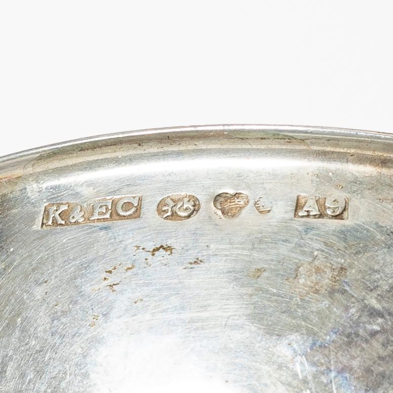 Twelve silver mugs, K&EC, Gothenburg, 1949-62.