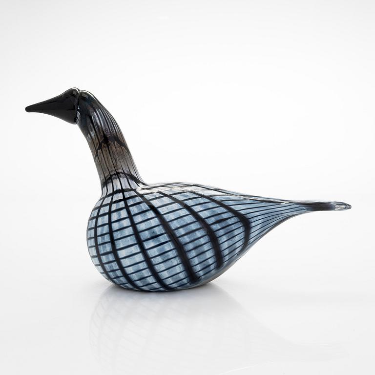 Oiva Toikka, lasilintu, "Kuikka", signeerattu O. Toikka Nuutajärvi.