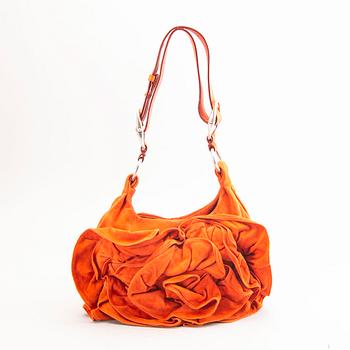 An Yves Saint Laurent Nadja rose handbag.