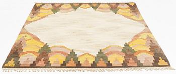 Judith Johansson, a carpet, "Björkhult", flat weave, ca 240 x 185 cm, signed JJ.