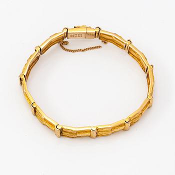 Björn Weckström, A 14K gold bracelet "Cascade". Lapponia 1973.