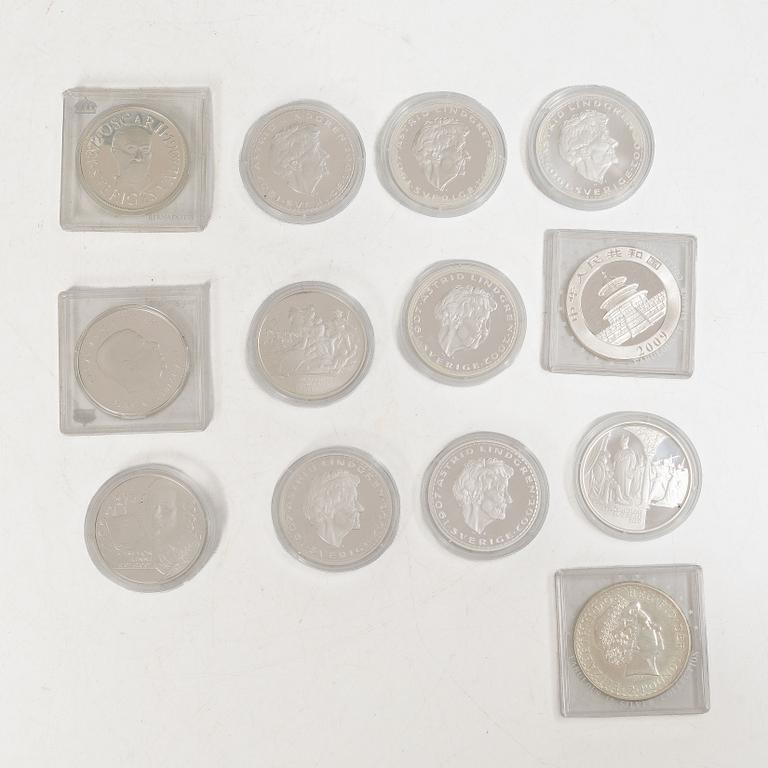 15 silver coins.