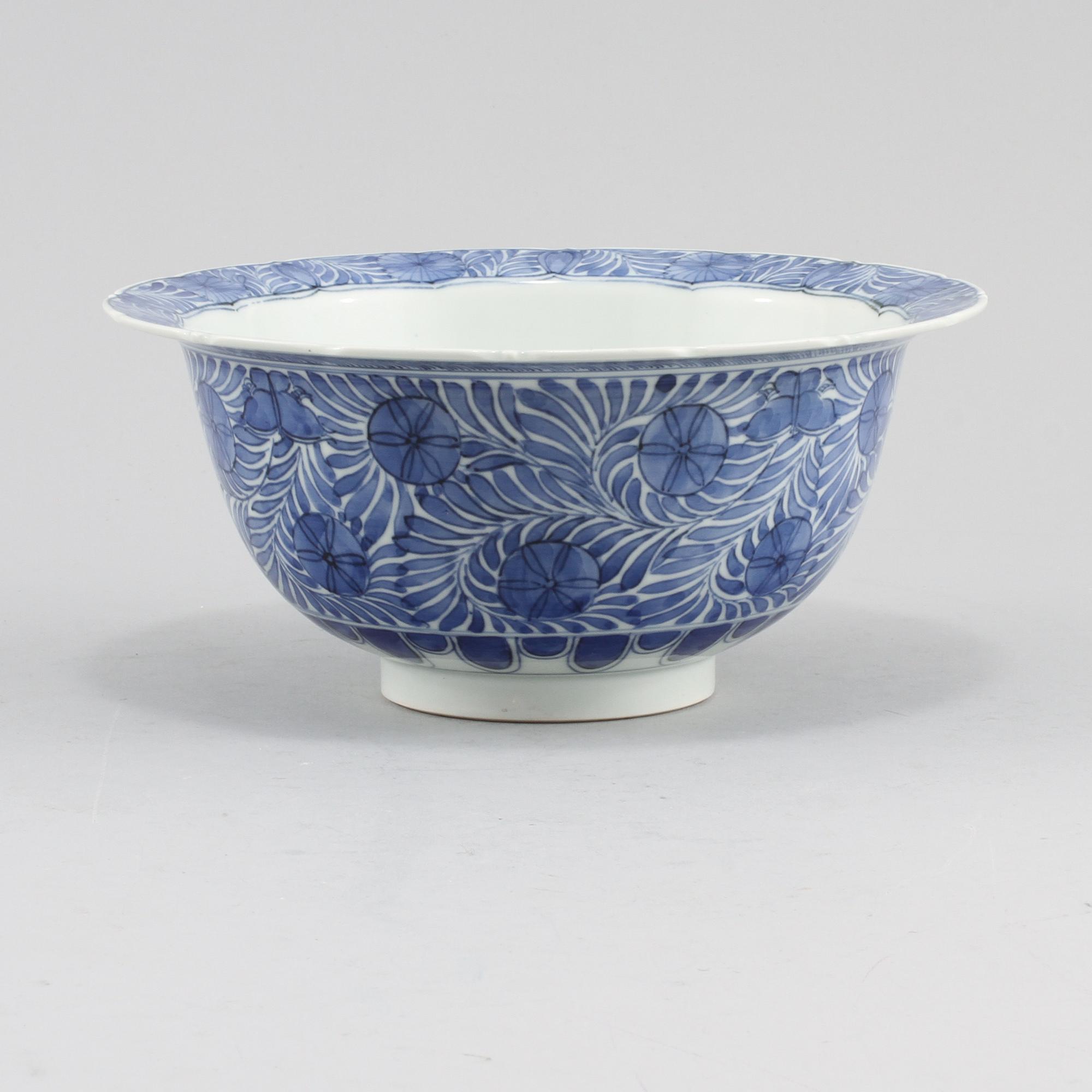 SKÅL, porslin, Kangxi-stil, 1800/1900-tal.