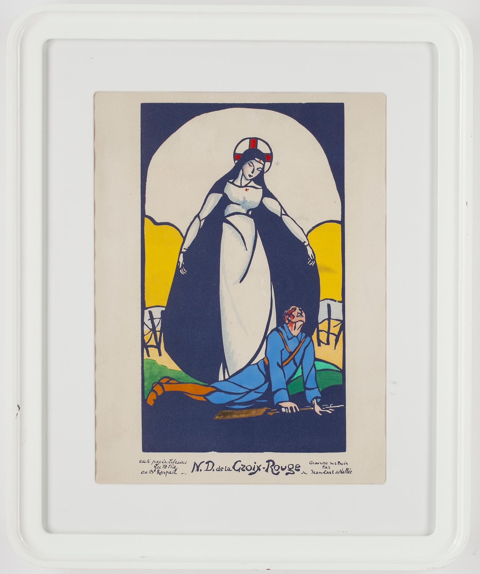 LITOGRAFISK AFFISCH, Röda Korset, 1900-talets första kvartal.