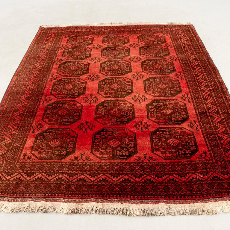 Afghan rug, old, approximately 272x205 cm.