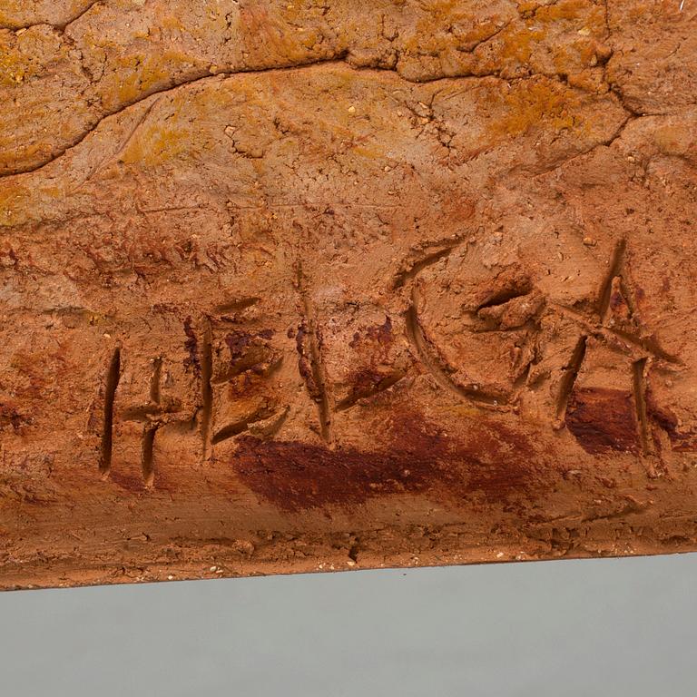 HELGA HENSCHEN, sculpture, signed.