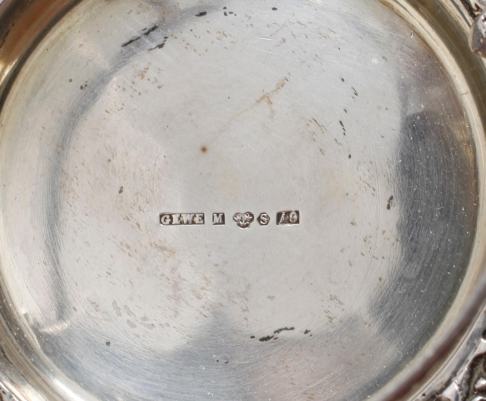 PARTI SILVER, 13 delar, bl.a Lars Larsson, Göteborg, 1849. Total vikt ca 630 gram.