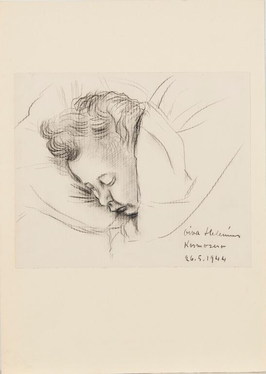 Konstnärsmapp med arbeten av olika finska konstnärer, 1944.