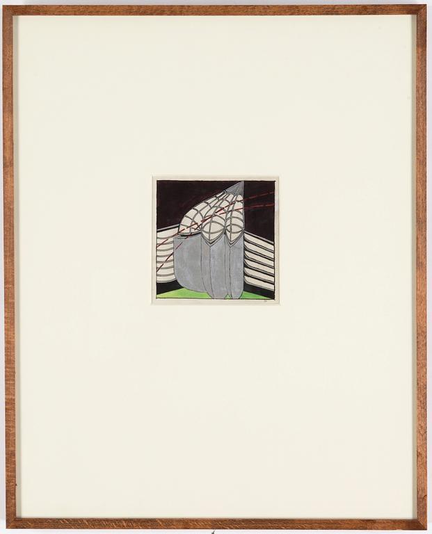 STEN EKLUND, gouache, signed.