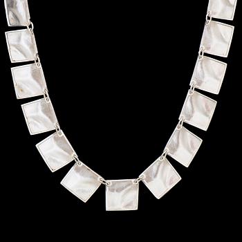 Björn Weckström, NECKLACE,  "Galactic heights", silver. Lapponia 1979.