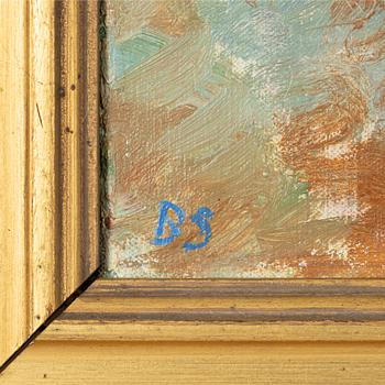 Birger Simonsson, oil on canvas, signed BS.