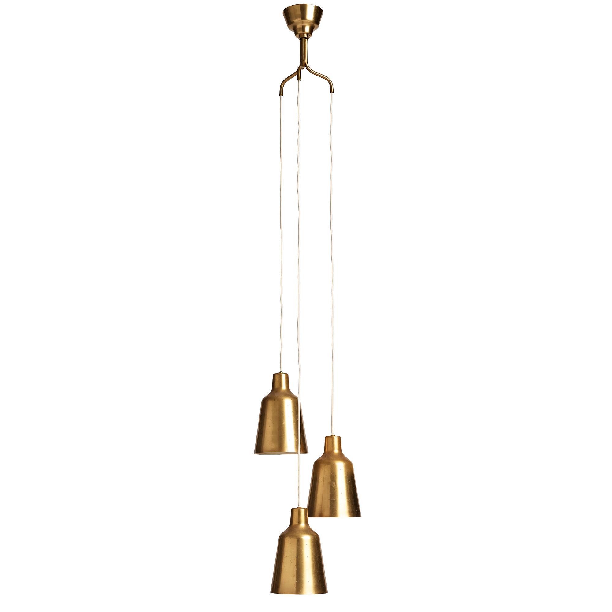 Hans Bergström, a ceiling lamp, model "40" ateljé Lyktan, Sweden 1940-50s.