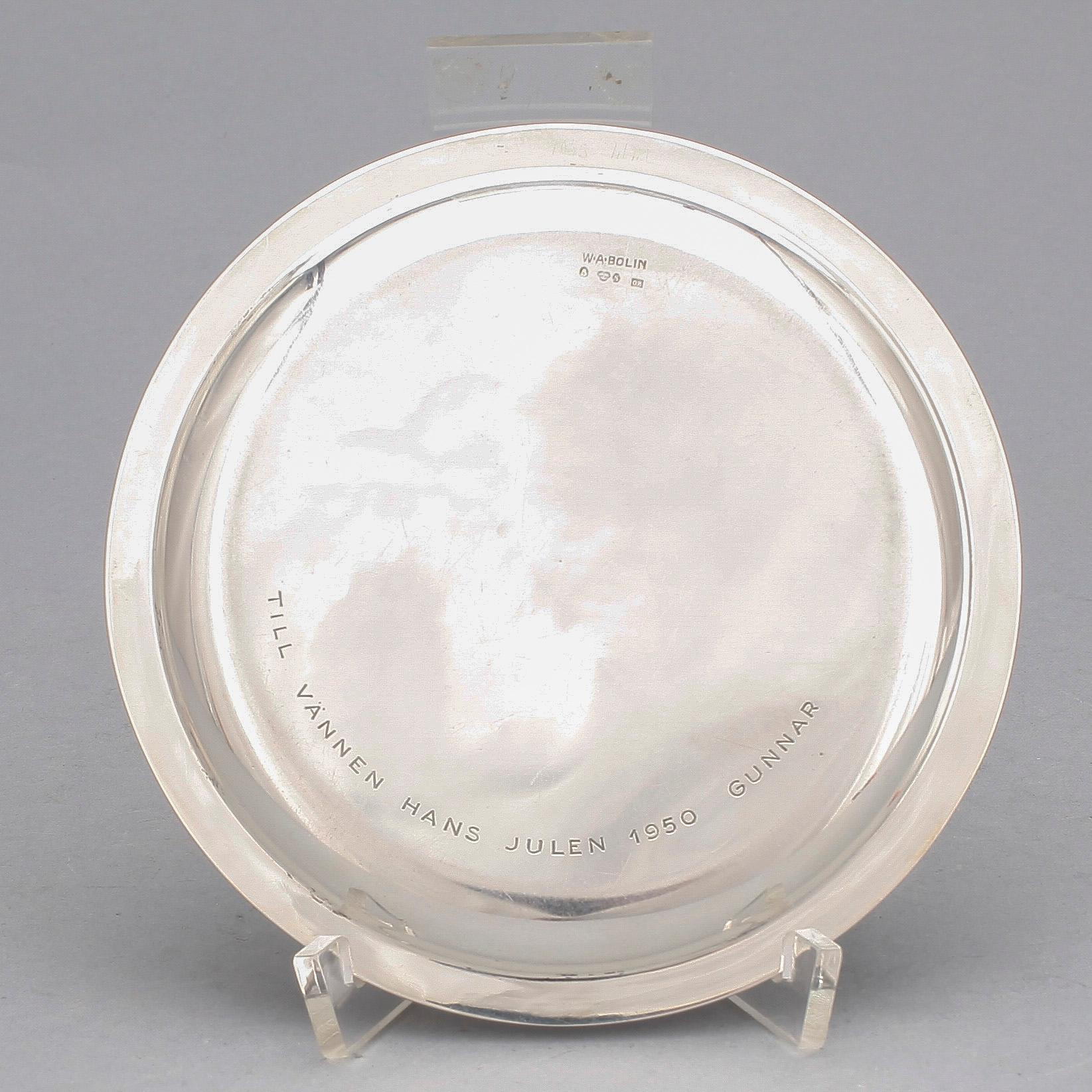 FAT, silver W A Bolin, Stockholm, 1940. Vikt 118 gram.