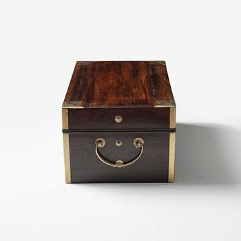 A Zitan document box, Qing dynasty, 17/18th century.