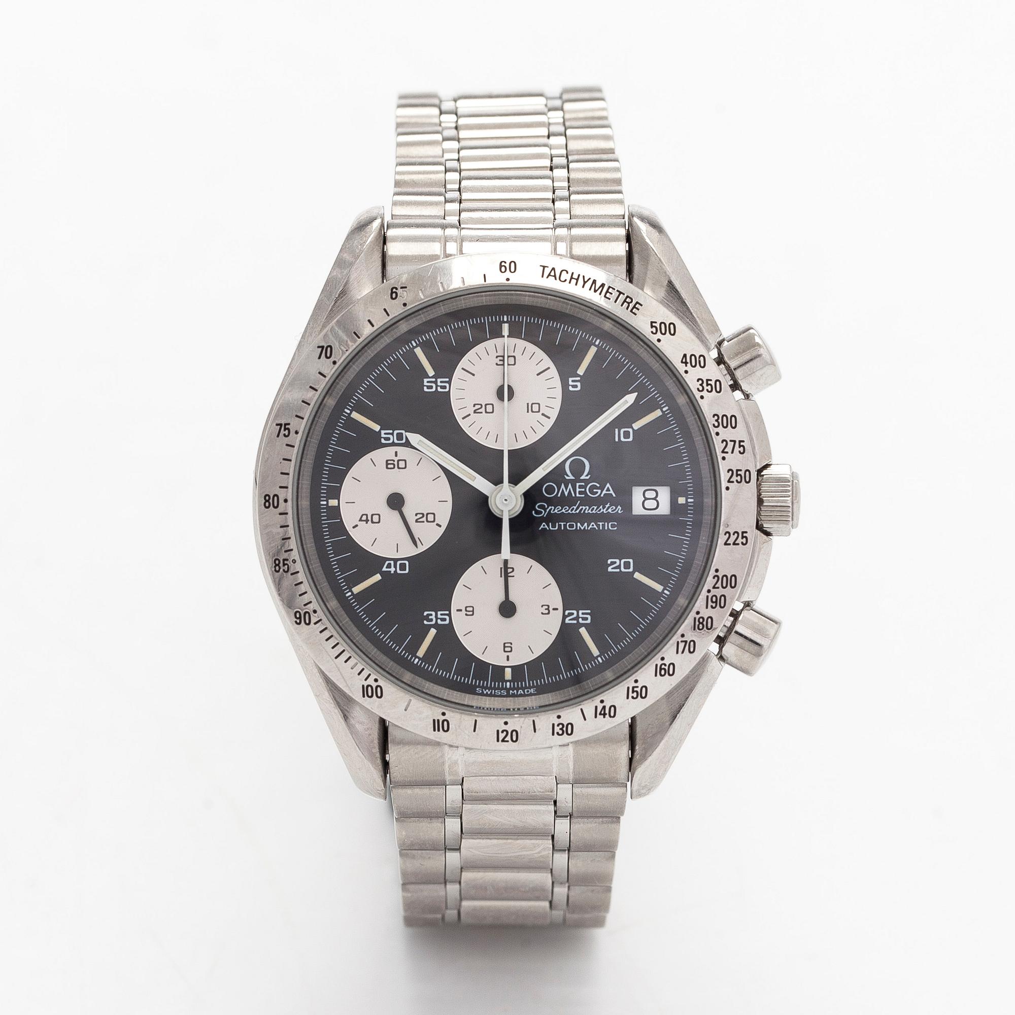 Omega, Speedmaster, Date, kronografi, rannekello, 39 mm.