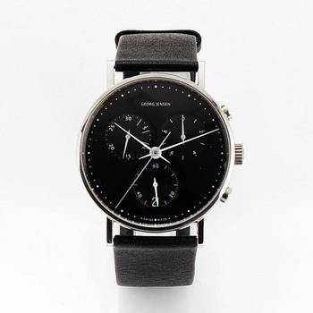 Henning Koppel, armbandsur, Georg Jensen, wristwatch, chronograph, 37 mm.