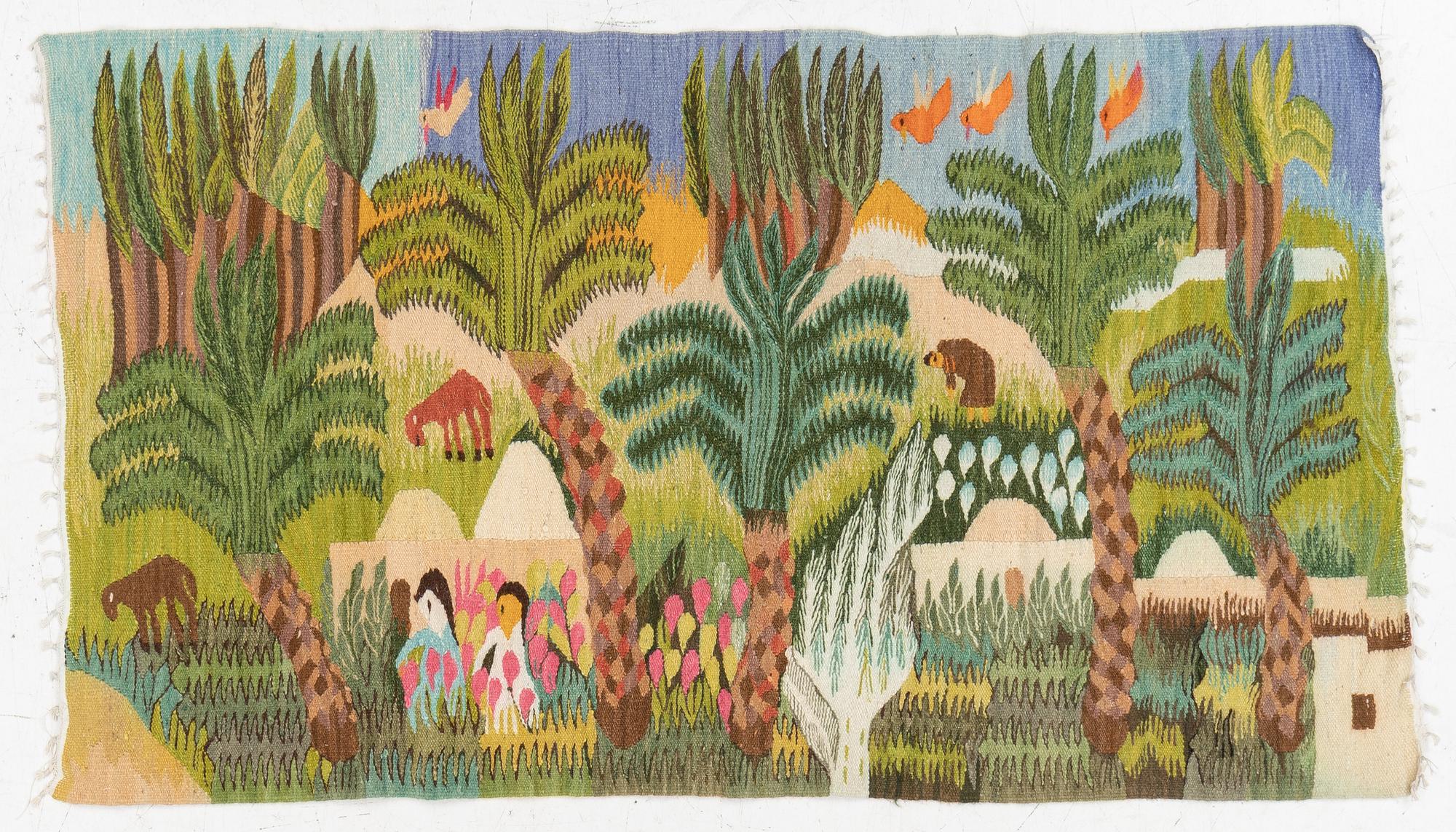 Wall hanging/tapestry, approx. 162 x 94 cm.