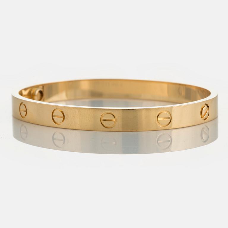 A Cartier "Love" bracelet.